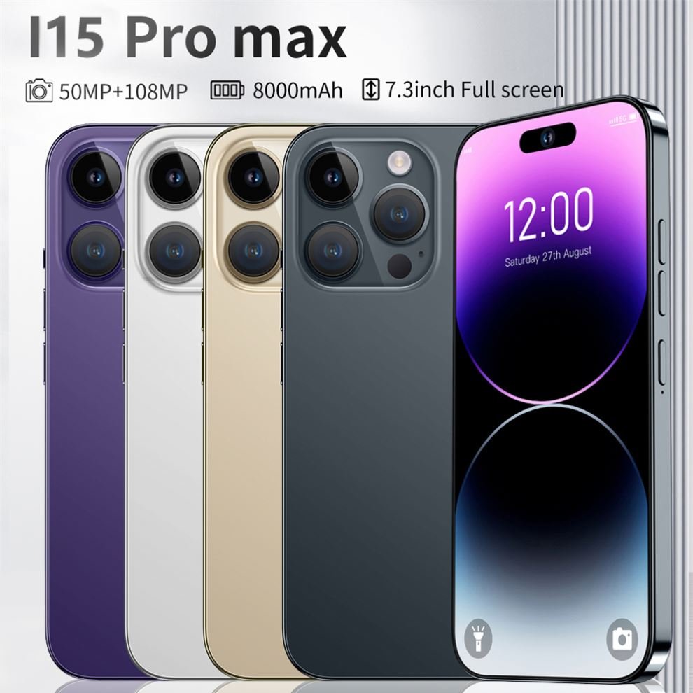2023 New I16 Pro I15 Phone Version Smartphone 16gb+1tgb Android Cellphones Original Unlocked 3g 4g 5g Mobile Phones